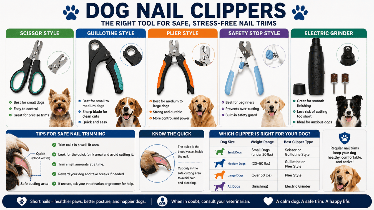 Dog Nail Clippers: The Ultimate 2026 Guide to Choosing the Best Nail Trimmer for Every Dog, Nail Thickness, and Grooming Style