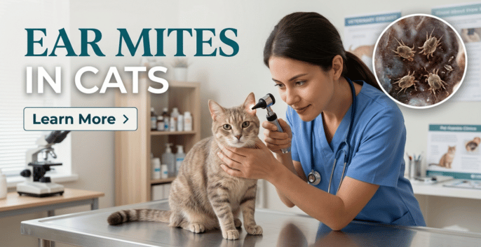 Ear Mites in Cats: Everything You Need to Know About Symptoms, Diagnosis, Treatment, and Household Prevention
