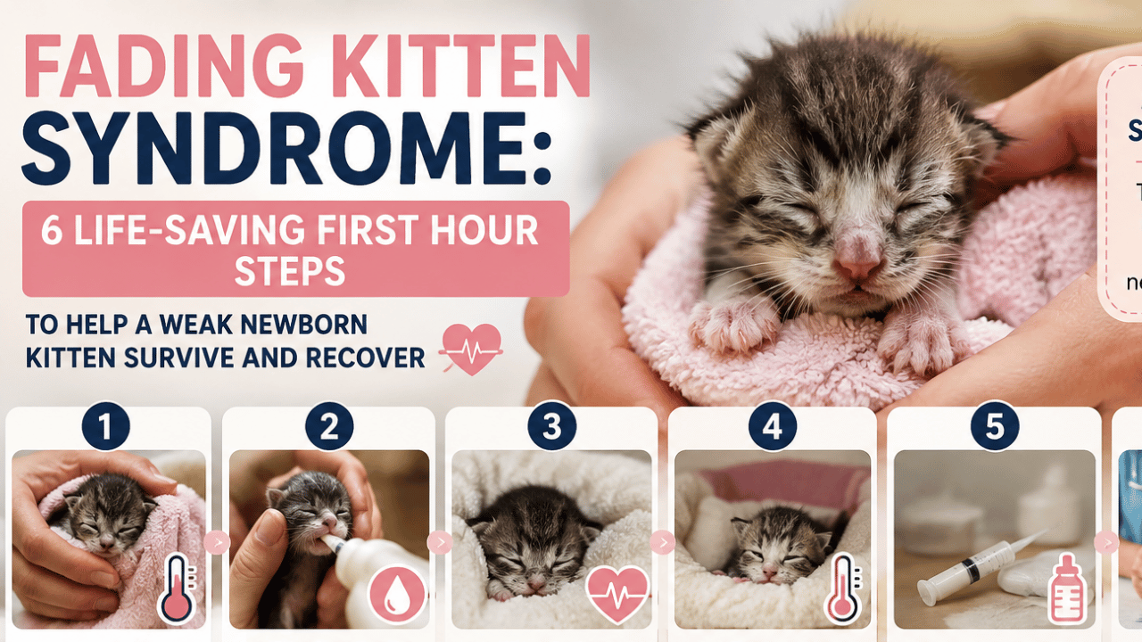 Fading Kitten Syndrome: 6 Life-Saving First-Hour Steps to Help a Weak Newborn Kitten Survive and Recover
