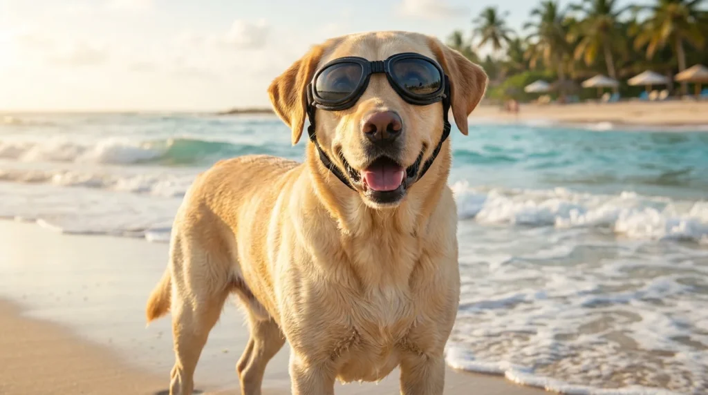 Getting a dog to keep them on 