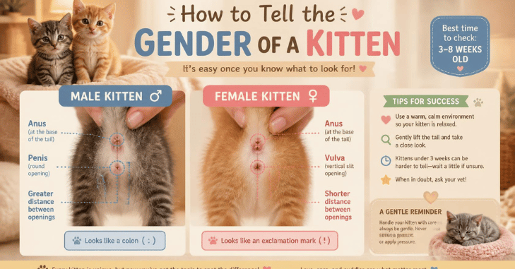 Male vs Female Kitten By Age