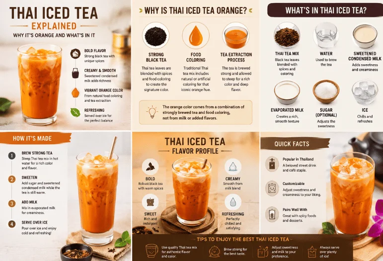 Thai Iced Tea Explained: Why It’s Orange and What’s In It