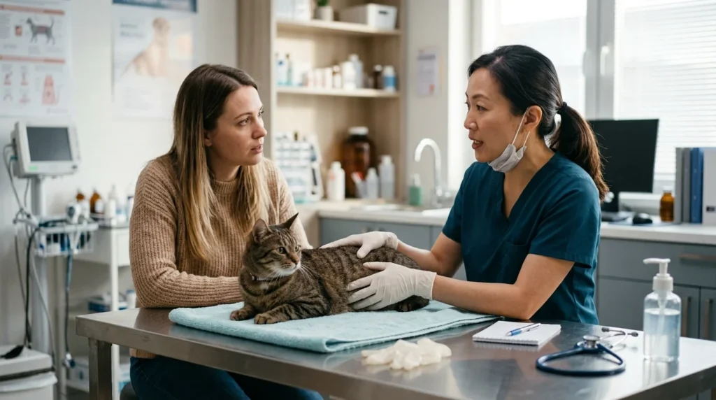 Spraying or a litter box problem? Read the posture, not the puddle