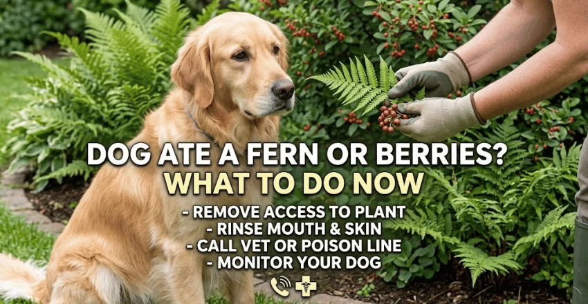 What to do if your dog ate the fern or the berries