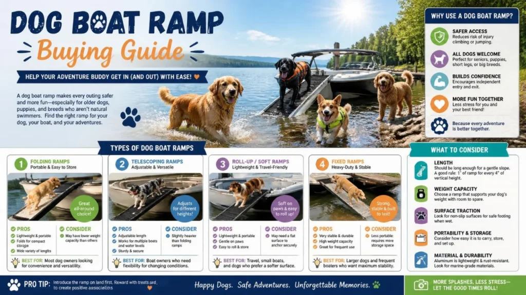 Dog Boat Ramp Buying Guide: How to Choose Safe Water Access for Every Dog